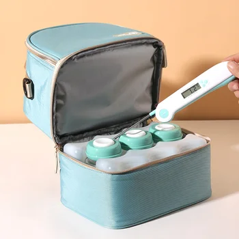 Ledo Lunchpacks Boxbag Šaldiklis Šaldytuvas Saugojimo Blockboxes Breatfeeding Accessoriescold Butelis Breastmilk Gali Atvėsti Buteliai Mėlyna