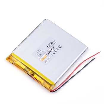 3,7 v ličio jonų baterija 316167 1250mah įkraunamas baterijas GPS DVR Recorder navigacijos tablet telefono ebook