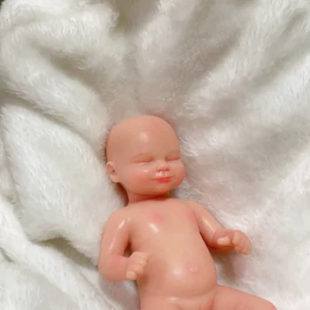 Miega 6 cm, Gimęs Ankstyvą Kūdikių Micro Preemie Mini Pilna Silikono Kūdikių Pigūs Dažytos Lėlės Reborn Baby Doll Silikono Prisiglausti