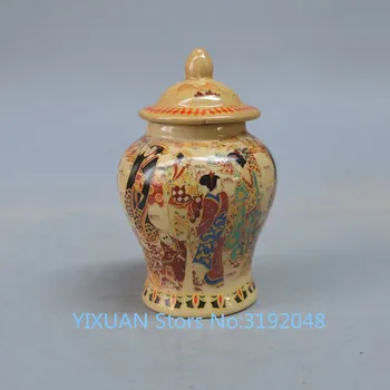 Ar senas antikvariniai porceliano emalio ponios bendrosios darbalaukio apdailos keramikos puodą.