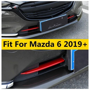 Automobilio Bamperio Foglight Akių Grotelės Liejimo Juostelės Padengti Apdaila Už Mazda 6 2019 M. - 2021 Nerūdijančio Plieno Išoriniai Priedai Rinkinys