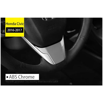 ABS Plastiko Honda Civic 10 2016 2017 Reikmenys Automobilio Salono Vairo Apdaila Padengti Trim Automobilių Stilius 1pcs