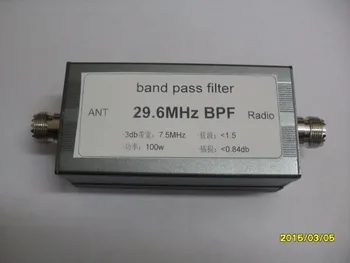 BPF-plus-29.6 Aukštos izoliacija 29.6 MHz BPF Siauros juostos bandpass filtras gretimose dažnių trumpųjų bangų konkurencijos