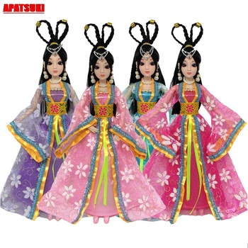 1PC Kostiumas Šalis Juguetes Drabužius Barbie Lėlės Gėlių Didelis Sijonas Suknelės 1:6 Lėlės Mergaitėms Lėlės Namas Žaislai Vaikams, Vaikas