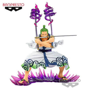 Pasirengimo Tvarka Originalus BANPRESTO VIENAS GABALAS Roronoa Zoro pėstininkas su kardu 16CM PVC Anime Pav Veiksmų Skaičiai Modelio Žaislai