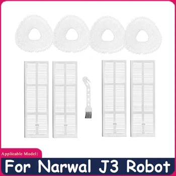 9Pcs Už NARWAL j3 skyrius Robotas Dulkių siurblys Pakeitimo Atsarginių Plaunamas HEPA Filtras Mop Audiniu Namų Valymo Reikmenys