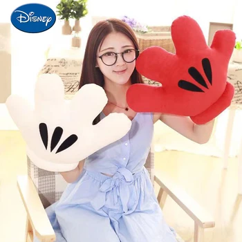 45/55cm Disney Mickey Mouse Vertus Lėlių Minnie Mouse Vaikų Ir Suaugusiųjų Pliušinis Didelis Pirštinės Animacinių filmų Vertus, Pagalvėlės, Pagalvės Cosplay Įrankis