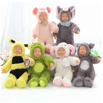 10 Colių Miega Kūdikių Lėlės, Pliušiniai Žaislai Atgimsta Įdaryti Bunny Triušiai Meška Miega Kūdikis Pliušinis Lėlės Mergaitėms, Vaikams, Christams Dovana