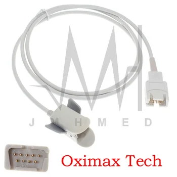 Suderinama su spo2 jutiklis Masimo-Oximax stebėti,9pin 1m Piršto/Ausis oximetry kabelis