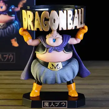 16CM Dragon Ball Z Anime Duomenys Majin Buu Peleninę Modelis Riebalų Veiksmo Figūrėlė Mielas DBZ Brinquedos Juguetes PVC Žaislai, Lėlės Dovana