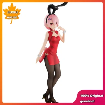 100% Originalus:Re:Zero RAM chi-pao stiliaus Bunny Mergina 30cm PVC Veiksmų Skaičius, Anime Paveikslas Modelis, Žaislai Pav Kolekcijos Lėlės Dovana