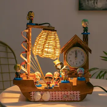 VIENAS GABALAS Monkey D. Luffy Kūrybos Stalo Lempa Kawaii Anime Kalėdų Vaikų Žaislai Nemokamas Pristatymas Daiktų Kolekcijos Lėlės, Žaislai