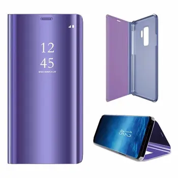Smart Stovėti Peržiūrėti Langų Flip Case For Samsung A6 J6 2018 S9 Plus Veidrodis Aiškiai Matyti, Telefono Dėklas, Skirtas Samsung Galaxy Note 9 Note9
