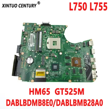 DABLBDMB8E0 A000080820 plokštę, skirtą Toshiba Satellite L750 L755 laptopa plokštė DABLBMB28A0 HM65 GT525M DDR3 100% testuotas