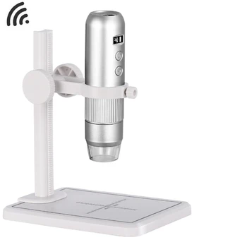 1000X WiFi Elektroninis Skaitmeninis Mikroskopas Mobiliojo Telefono USB Mikroskopo vaizdo Kamera su Stovu 8 LED Smartfon PCB Tikrinimo Įrankis