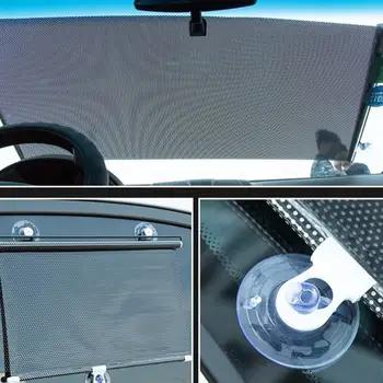 Automobilio Priekinis Stiklas Saulės Pavėsyje siurbtukas Anti-UV Šilumos Bloko Dangtelio Raštas