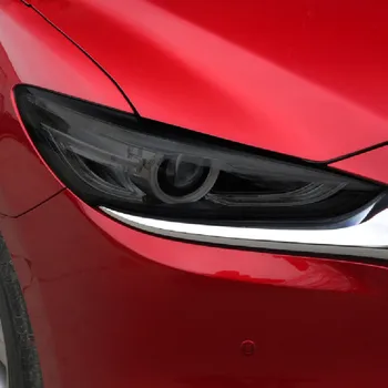 Automobilių Žibintų Apsaugos Atspalvis Filmas Rūkyti Juoda Tpu Skaidrus Lipdukas už Mazda 6 Atenza 2019 2020 Priedai