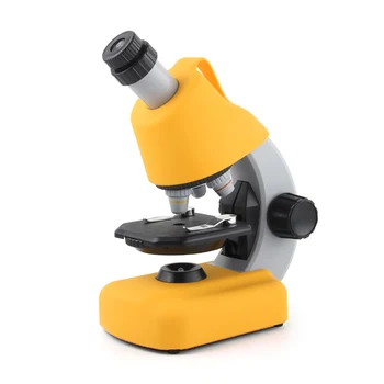 360 Laipsnių Besisukantis Biologinis Mikroskopas Pradedantiesiems 1200X Didinimo LED Mikroskopai Stebėjimo Švietimo Įrankis