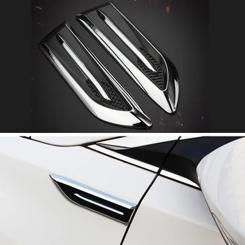Automobilių 3D Lipdukas, šoninės oro angos sparno gaubtas dekoratyvinis for Land Rover Range Rover/Evoque/Freelander/Discovery
