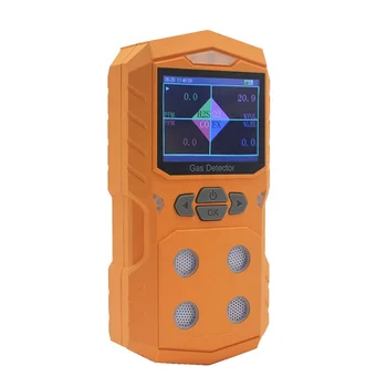 4 in 1 nešiojamų Multi dujų nuotėkio detektorius dujų analizatorius (CO, H2S O2 Ex ) 4 DUJŲ monitorius su importuojamų jutiklis