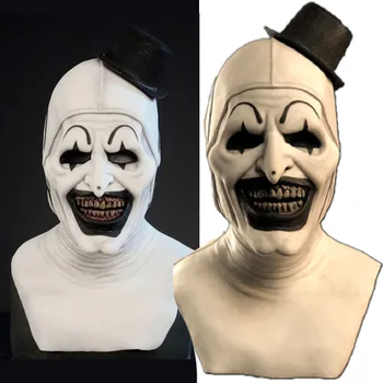 Helovino maskaradas šokių rodo, prekių ir rekvizitai, baisu latekso, juokingi veidai, klounas kaukės, ir klounai, kepurės su cosplay, anime