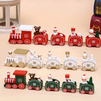Namuose Mažai Traukinio Populiarios Medinės Traukinio Kalėdinė Dekoracija Valentino Dienos Dovana Naujųjų Metų Prekes