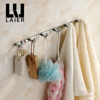 Vidric vonios kambarys pilnas vario Europos rankšluostį šešių paprastas kablys vonios kablys eilės metalo drabužiams kabinti drabužius kablys