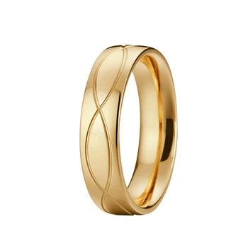 Aukso spalvos mens žiedas, nerūdijančio plieno, titano vestuvinis žiedas Jubiliejų prabangūs papuošalai free shiping