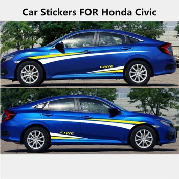 Automobilių lipdukai Honda Civic 2016-2022 išorės apdailos keitimo užsakymą sporto lipdukai priedai