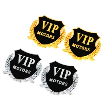 2vnt Automobilių Stiliaus 3D Logotipas VIP VARIKLIAI Lipdukas, Decal Chrysler Aspen Pacifica PT Cruiser Sebring Miestas Šalis