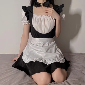 Sexy Cute Lolita Tarnaitė Dress Kostiumai Kawaii anime cosplay Lovely Cat Tarnautojas Cosplay Moterims Seksualus apatinis Trikotažas Roleplay Komplektai