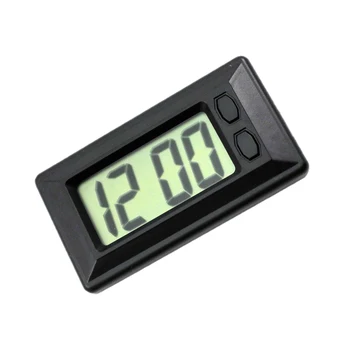 Automobilių Skaitmeninis Laikrodis, Didelis Skaitmenų LCD Ekranas Brūkšnys Indikatorius Priedai