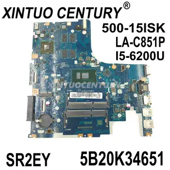 5B20K34651 LENOVO 500-15ISK Nešiojamas plokštė AIWZ2/AIWZ3 LA-C851P i5-6200U DDR3 CPU 100% bandymo darbai
