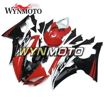ABS Įpurškimo Plastikų Purvasargiai, Skirtas Yamaha YZF R6 Metų 2008 - 2015 08-15 2016 16 Motociklas Visiškai Lauktuvės Rinkinys Kėbulo Juoda Raudona