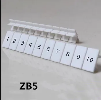 ZB5 Din Bėgelio Gnybtų Blokai Maker Juostelių su Skaičiais, Spausdinti, Kostiumas UK3N USLKG3