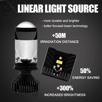 I37-T9 automobilių žibintų lemputė H4 yra universalus led šviesos gavimas, pagaminti iš spt chip ir Kondensatorius Objektyvą,gali išėjimas 12v 6000K vietoje šviesos