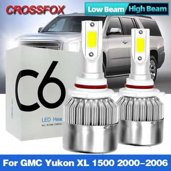 Canbus LED 90W Turbo LED HB3 HB4 Automobilių Žibintų Lemputės 9005 9006 6000K Šviesos Auto Lempas 12V Už GMC Yukon XL 1500 2000-2006 m.