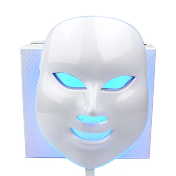 7 Spalvų Šviesos diodų (LED) Veido Kaukė, Odos Atjauninimas LED Fototerapija Veido Priežiūra, Grožio Anti-Senėjimo Balinimo Raukšlių Šalinimas Kaukė