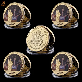 5vnt/Daug 45 JAV Prezidentas Donald J. Trump Portretas Replika Aukso JAV Monetų Kolekciją Ir Suvenyrai Metalo Dovanos