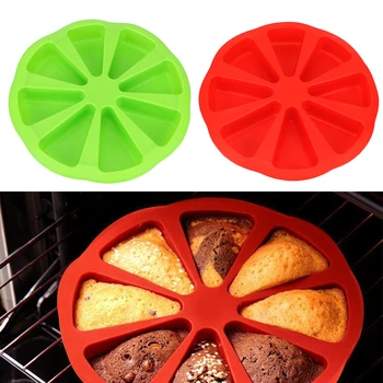 8 Ertmės Mikrobangų Bakeware Silikono Tortas Pelėsių Duona, Pyragas, Picos Kepimo Formų Tešlos Paplotėlis Keptuvės