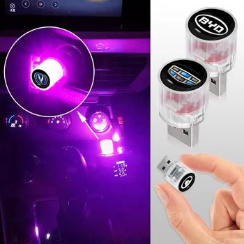 Automobilių mini USB LED spalvinga interjero nuotaiką šviesos Ford Explorer 5 Fokusavimo 2 3 Ranger Mk3 Mk4 Mk1 Ecosport Sintezės Mk6 Priedai