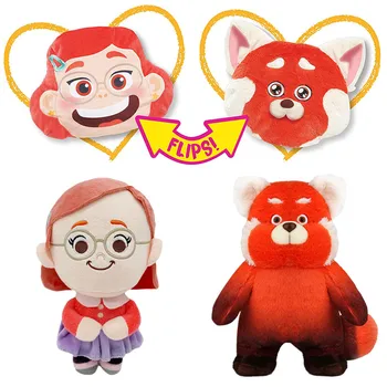 Naujos Tekinimo Raudona Animacinių Filmų Meškiukas Pliušinis Lėlės Žaislas Raudona Mei Tekinimo Panda Anime Minkšti Kimštiniai Lėlės, Pliušiniai Peluche Žaislai Vaikams Dovanos