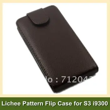 Lichee Modelis PU Odos Flip Case for Samsung Galaxy S3 SIII i9300 Nemokamas Pristatymas