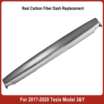 2017-2020 Tesla Model 3&Y Nekilnojamojo Anglies Pluošto Dsah Automobilio Interjero Priedai
