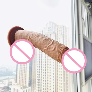 20cm Lankstus Tikroviškas Dildo siurbtukas Sekso Žaislas Moterims G Spot Makšties Analinis Stimuliatorius Butt Plug Moterų Masturbacija Sekso Parduotuvė