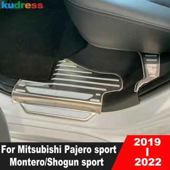 Durys, Palangės Plokštės Padengti Trim apsauga Mitsubishi Pajero/Montero/Shogun sporto 2019 2020 2021 2022 Nerūdijančio Plieno, Automobilių Reikmenys
