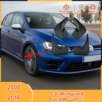 Automobilių Mudguard Raštas VW Volkswagen Golf VI 2008 2009 2010 2011 2012 2013 2014 2015 2016 Auto Mudflaps Purvo Atvartais Sparnas