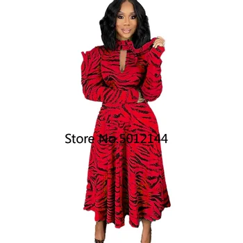 Afrikos Suknelės Moterims Heidi Bazin Riche Afrikos Drabužius Suknelė Spausdinti Dashiki Ponios Drabužiai Ankara Plius Dydis Afrikos Moterų Suknelė