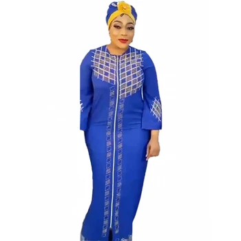 Afrikos Šalis Suknelės Moterims Musulmonų Abaja Dashiki Ankara Komplektus Suknelė Dubajus Kaftan Abaja Skraiste Marocaine Femme Lady Drabužiai