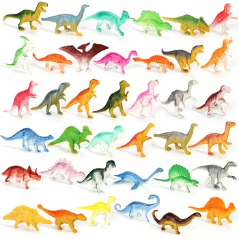 39pcs/daug Mini Dinozaurų Modelio Vaikų Švietimo Žaislai Mažiems Modeliavimas Gyvūnų Duomenys vaikams Žaislus Berniukui Dovana